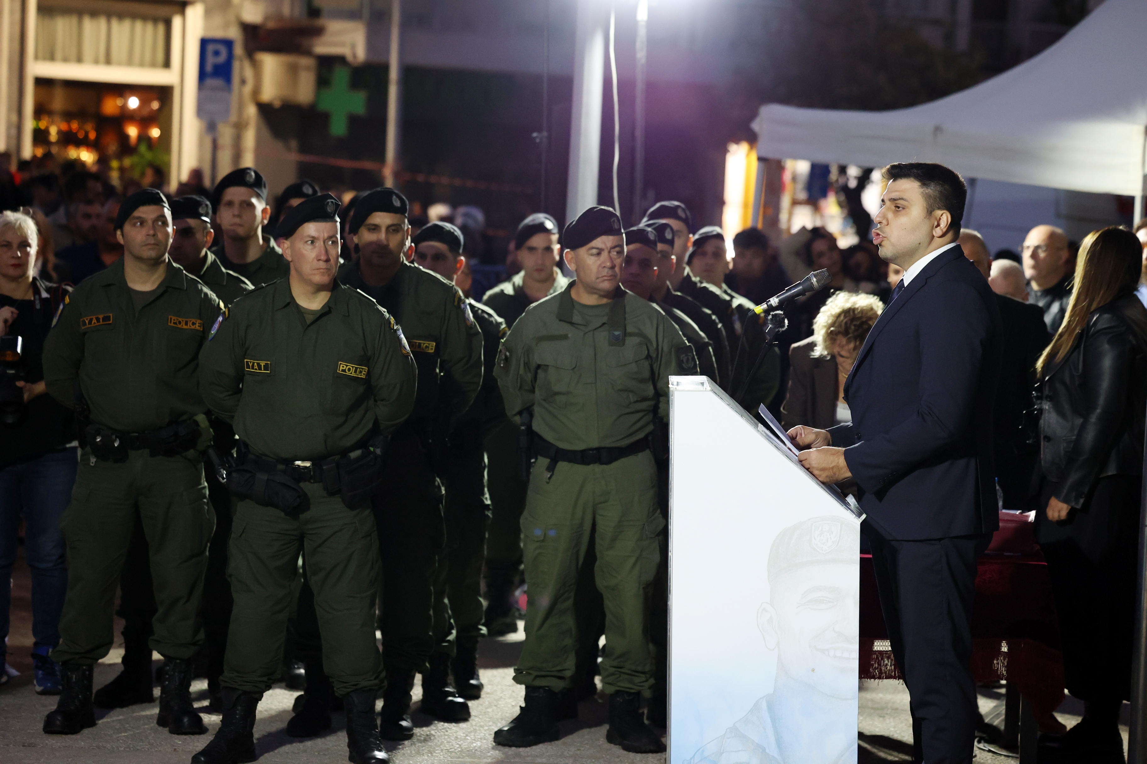 αποκαλυπτήρια της προτομής του Γιώργου Λυγγερίδη στη Θεσσαλονίκη 