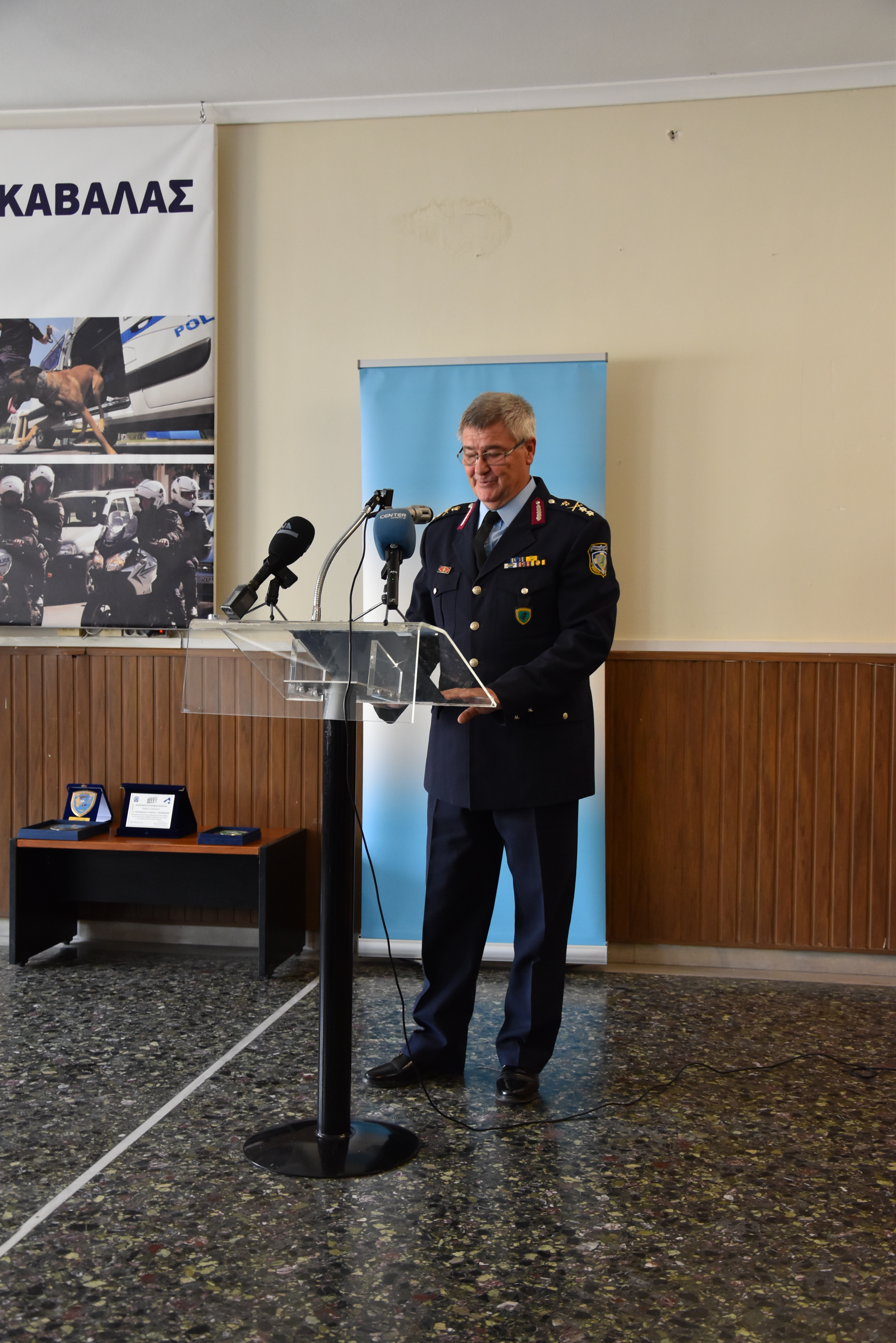 Εκπροσώπηση Ε.Α.Α.Μ.Θ. στην τελετή παράδοσης - παραλαβής καθηκόντων Διευθυντή Αστυνομίας Καβάλας