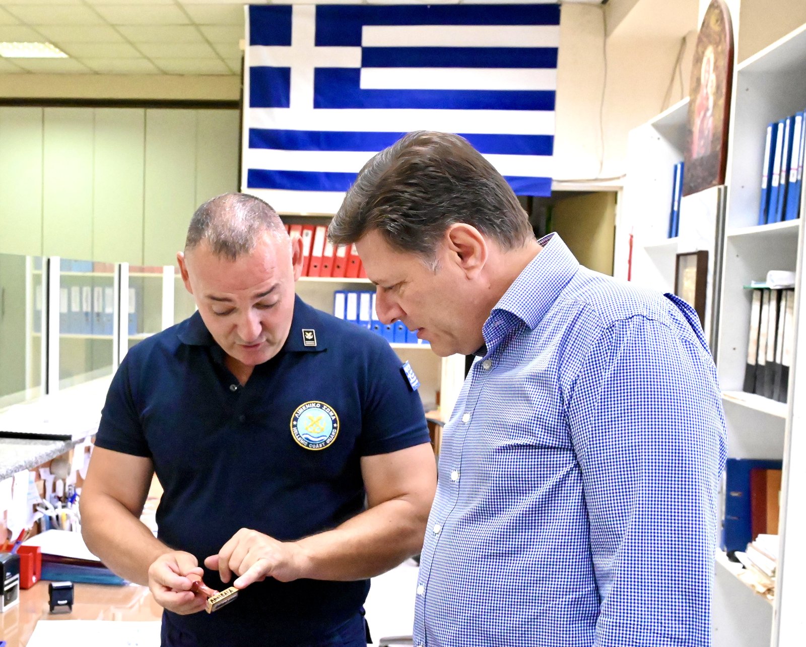 Επίσκεψη του Υπουργού Ναυτιλίας και Νησιωτικής Πολιτικής Μιλτιάδη Βαρβιτσιώτη στο Κεντρικό Λιμεναρχείο Πειραιά