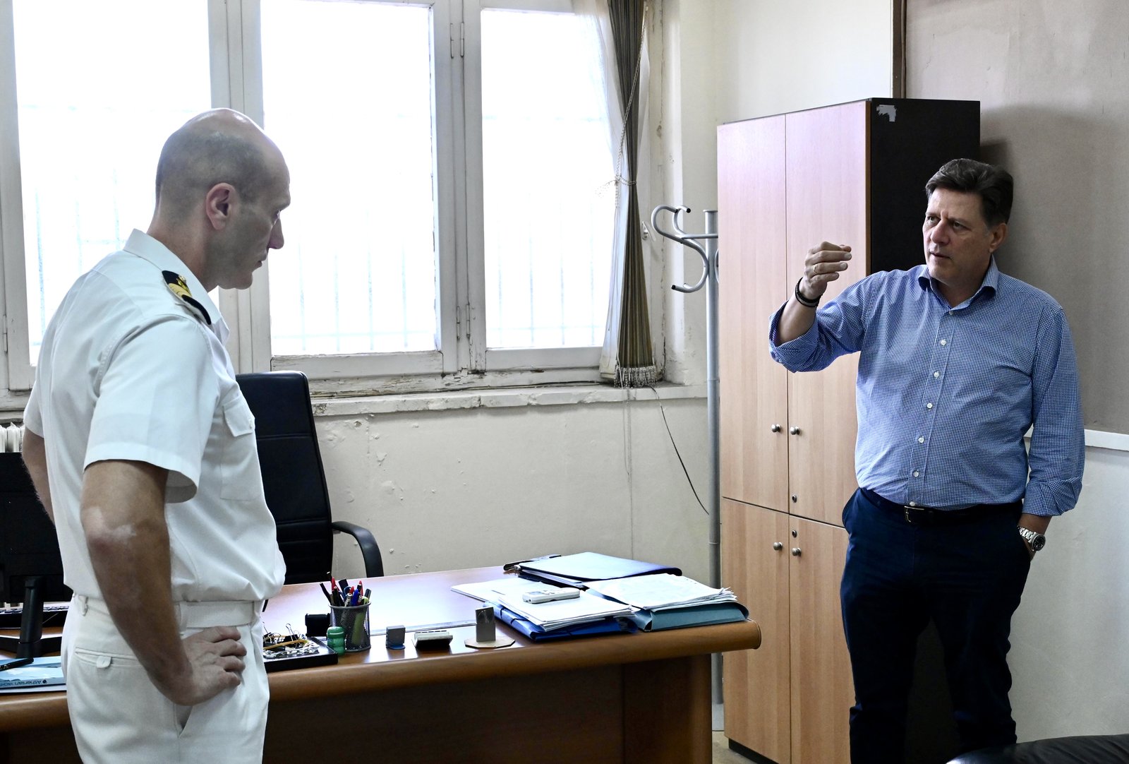 Επίσκεψη του Υπουργού Ναυτιλίας και Νησιωτικής Πολιτικής Μιλτιάδη Βαρβιτσιώτη στο Κεντρικό Λιμεναρχείο Πειραιά