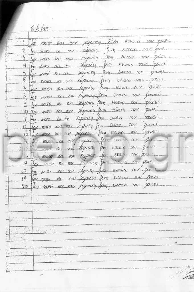 Î Î­Î³Î³ÏÎ±ÏÎ· ÏÎ¹Î¼ÏÏÎ¯Î± ÏÏÎ½ Î¼Î±Î¸Î·ÏÏÎ½ ÏÎ·Î½ Î¿ÏÎ¿Î¯Î± ÎµÏÎ¹ÏÏÎ½Î¬ÏÏÎ¿ÏÎ½ Î¿Î¹ Î³Î¿Î½ÎµÎ¯Ï ÏÏÎ·Î½ ÎºÎ±ÏÎ±Î³Î³ÎµÎ»Î¯Î± ÏÎ¿ÏÏ