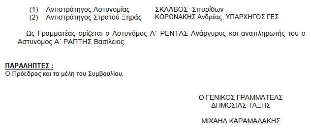 Συμβουλίου Κρίσης Αξιωματικών της Ελληνικής Αστυνομίας