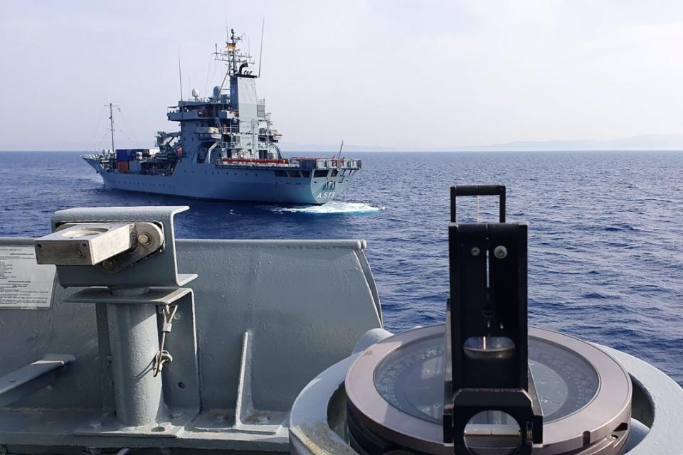 Συνεκπαίδευση ναρκοθηρευτικού ελληνικού Πολεμικού Ναυτικού