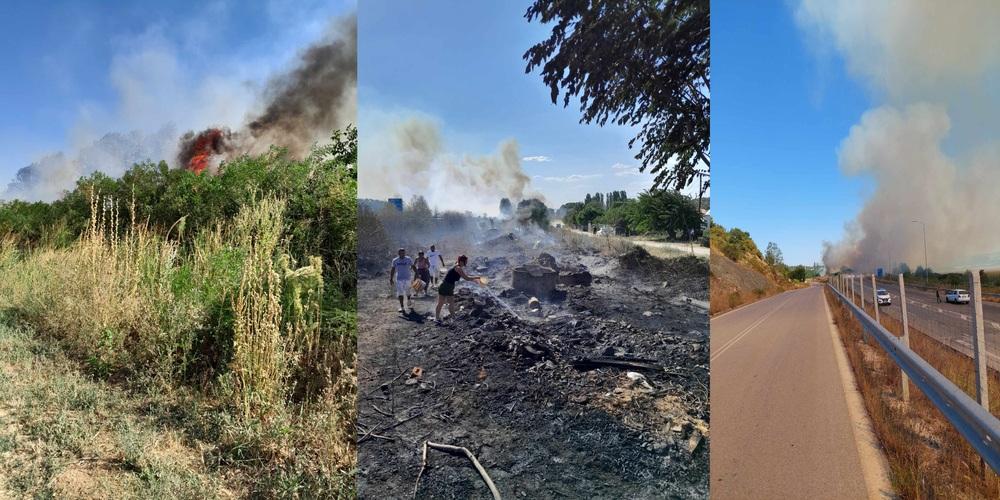 Σουφλί: Πυρκαγιά στα Λάβαρα Σουφλίου.	