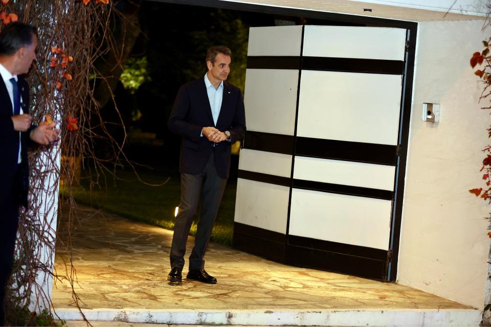 ΣΥΝΑΝΤΗΣΗ ΤΟΥ ΠΡΩΘΥΠΟΥΡΓΟΥ ΚΥΡΙΑΚΟΥ ΜΗΤΣΟΤΑΚΗ ΜΕ ΤΟ ΥΠΟΥΡΓΟ ΕΞΩΤΕΡΙΚΩΝ ΤΩΝ ΗΠΑ ΑΝΤΟΝΙ ΜΠΛΙΝΚΕΝ ΣΤΑ ΧΑΝΙΑ