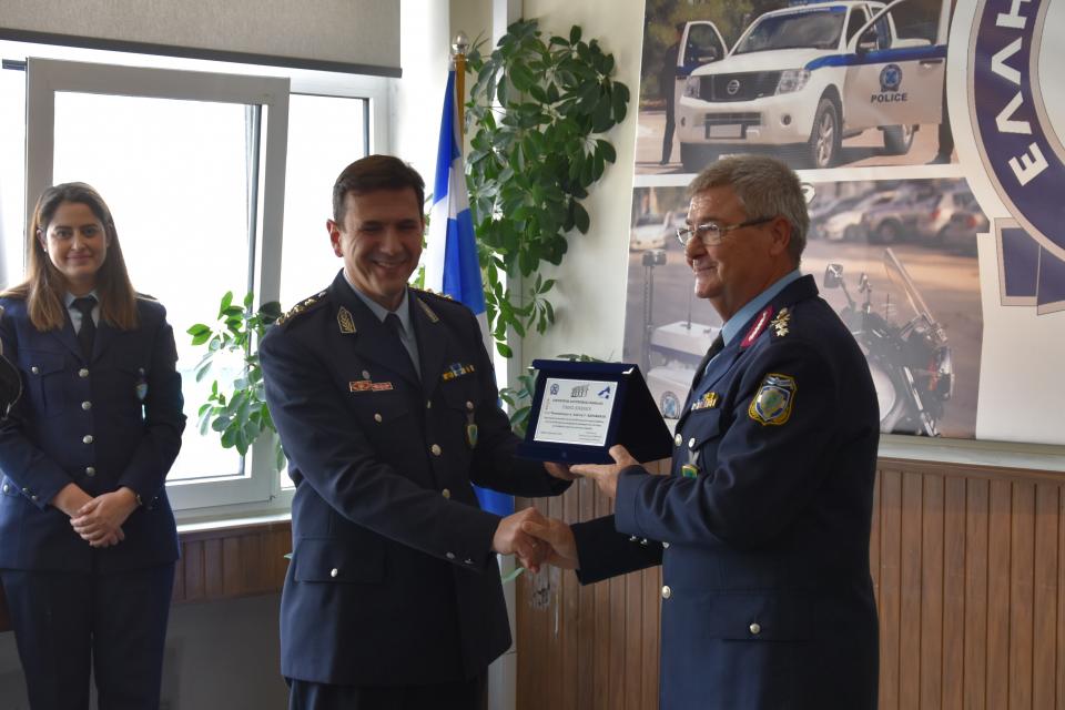 Εκπροσώπηση Ε.Α.Α.Μ.Θ. στην τελετή παράδοσης - παραλαβής καθηκόντων Διευθυντή Αστυνομίας Καβάλας