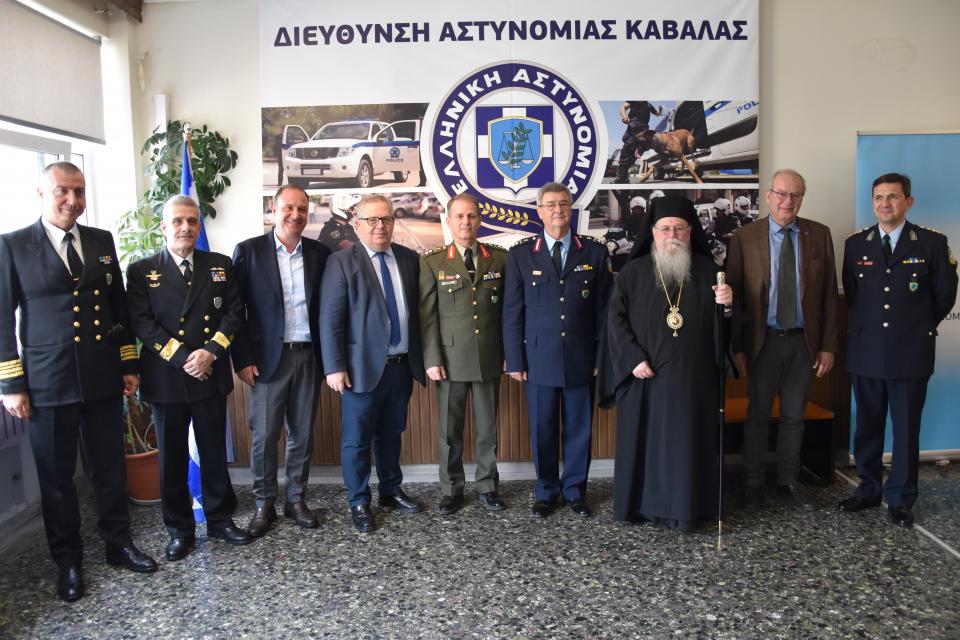 Εκπροσώπηση Ε.Α.Α.Μ.Θ. στην τελετή παράδοσης - παραλαβής καθηκόντων Διευθυντή Αστυνομίας Καβάλας