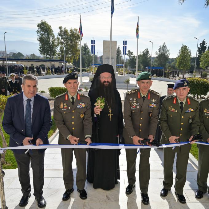 Εγκαίνια του νέου στρατηγείου της Διοίκησης Υποστήριξης Βάσης στο στρατόπεδο «Καραϊσκάκη Β» στο Χαϊδάρι 