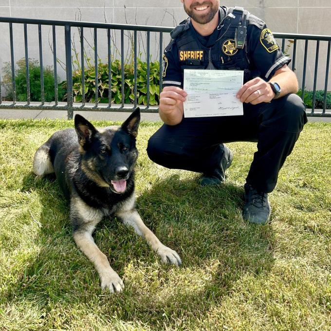 Tuscola County της πολιτείας Michigan, ο αστυνομικός σκύλος Belo