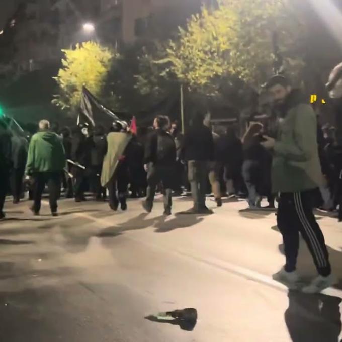 Τεταμένη ατμόσφαιρα στο κέντρο της Θεσσαλονίκης μετά την πορεία για το Πολυτεχνείο
