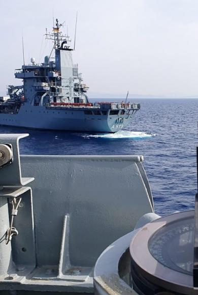 Συνεκπαίδευση ναρκοθηρευτικού ελληνικού Πολεμικού Ναυτικού