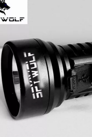 Spywolf Helios Πανίσχυρος Επαναφορτιζόμενος Επαγγελματικός Φακός LED από την IDEA HELLAS