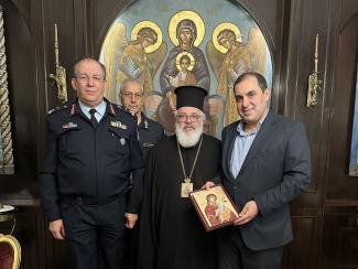  23/11/2023 Πολιτική Ο Υφυπουργός Προστασίας του Πολίτη στο Μητροπολίτη Διδυμοτείχου