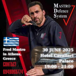 Fred Mastro: Στην Ελλάδα ο άνθρωπος του Jean Claude Van Damme και δεκάδων VIP σε μοναδικό Σεμινάριο Αυτοάμυνας 30 Ιουνίου
