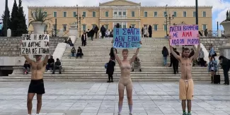 Διαμαρτυρία vegan στο Σύνταγμα