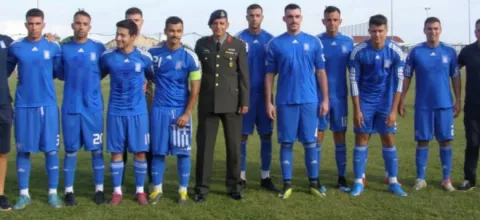 Φιλικός ποδοσφαιρικός αγώνας της εθνικης ομάδας Ενόπλων Δυνάμεων για την ενίσχυση του Συλλόγου «Πίστη» για παιδιά με νεοπλασματικές ασθένειες