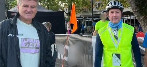  Ioannina Lake Run με χειρήλατο ποδήλατο.